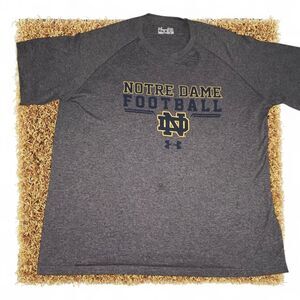 Under-armour Men's Grey and Blue T-shirt